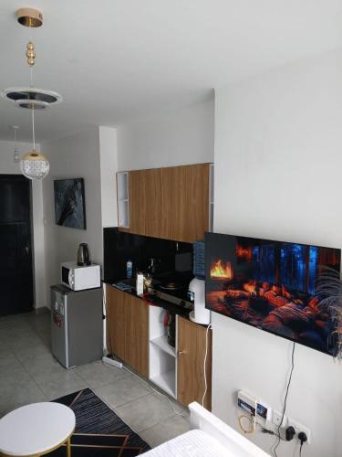 Kuchyň nebo kuchyňský kout v ubytování Be Happy Homes Tsavo Fedha 1224