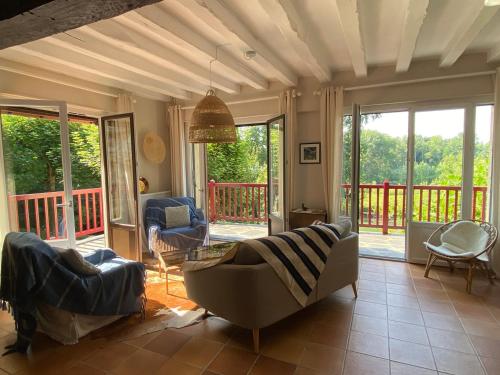 Posezení v ubytování Les rives enchantées