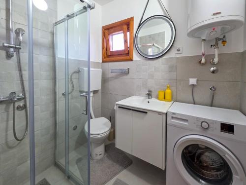 Koupelna v ubytování BRVNARE MASA i MEDO