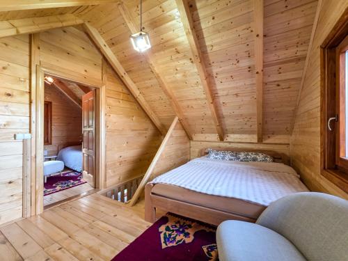 Postel nebo postele na pokoji v ubytování BRVNARE MASA i MEDO