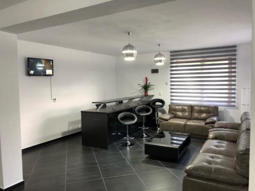 Χώρος καθιστικού στο Popasul de Sub Munte