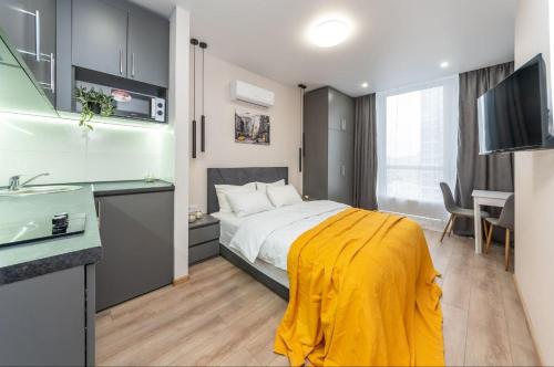 Η κουζίνα ή μικρή κουζίνα στο Панорамний Краєвид