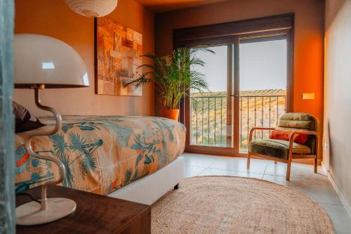 Χώρος καθιστικού στο Hija de las Flores