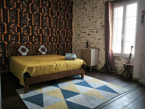 Ένα ή περισσότερα κρεβάτια σε δωμάτιο στο La Boissière - Chambre d'hôtes premium