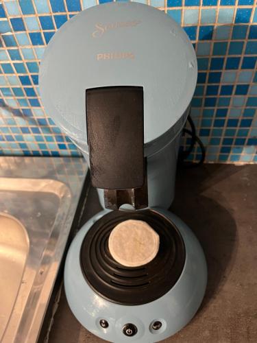 a close up of a toilet in a bathroom at Chalet des oliviers 10mn CV Béziers dans propriété in Béziers