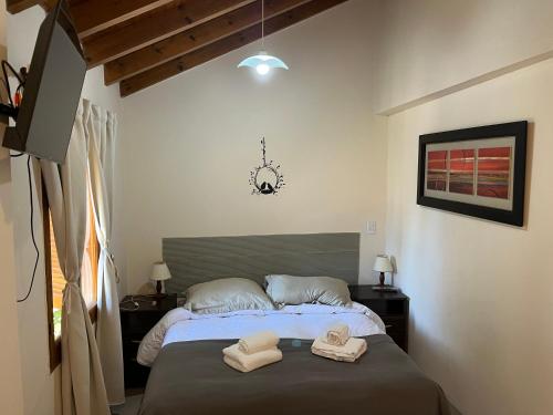 Postel nebo postele na pokoji v ubytování Chacras de Coria Centro Apart