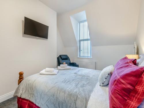 Ένα ή περισσότερα κρεβάτια σε δωμάτιο στο Sea View Penthouse - Regency Mansion