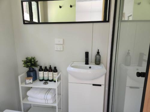 Vannituba majutusasutuses Watts River Tiny - Hidden, but Close to Township