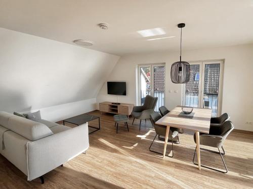 TV a/nebo společenská místnost v ubytování WeberHof Appartements