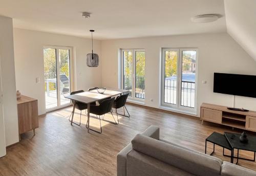 TV a/nebo společenská místnost v ubytování WeberHof Appartements