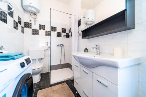 Koupelna v ubytování Apartment Julietta