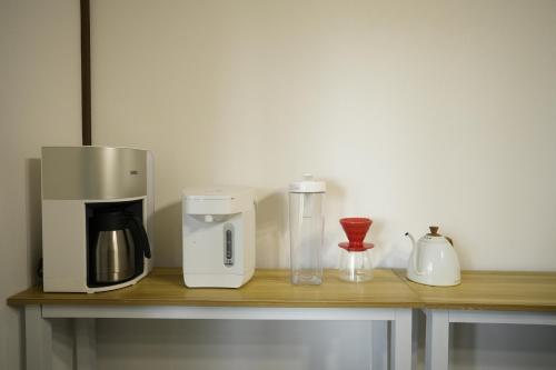 Kaffe- og tefaciliteter på Dear Hostel Hakuba