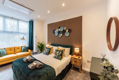 Postel nebo postele na pokoji v ubytování The Sage