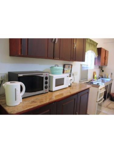 Η κουζίνα ή μικρή κουζίνα στο N S Apartment