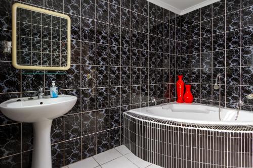 Et badeværelse på Samos Retreat