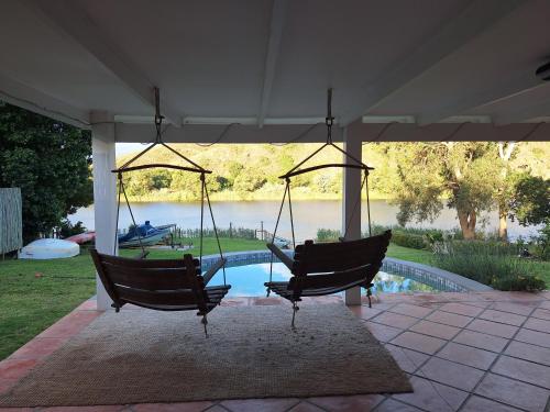 Πισίνα στο ή κοντά στο Whispering Waters Malgas