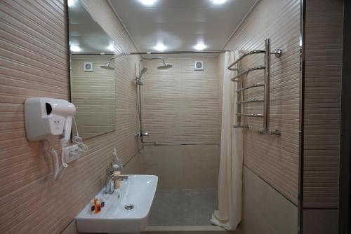 Koupelna v ubytování Amin Guest House