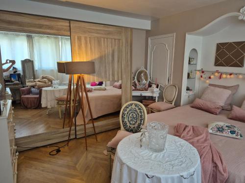 Postel nebo postele na pokoji v ubytování La Lilloise Villeneuve D'Ascq GD STADE Mauroy