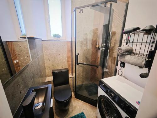 Koupelna v ubytování Old Town Apartment