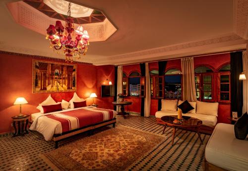 Postel nebo postele na pokoji v ubytování Penthouse Marrakech