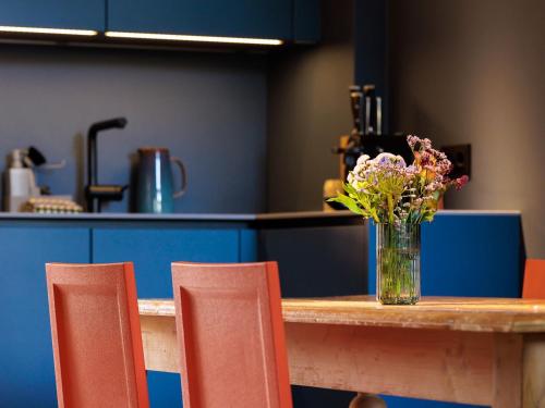 Kuchyň nebo kuchyňský kout v ubytování Design-Hideaway in Bochum - Das Zechenhaus