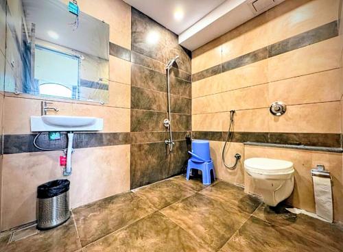 Koupelna v ubytování Greece Escape - New Heaven Gold - Villa In Surat