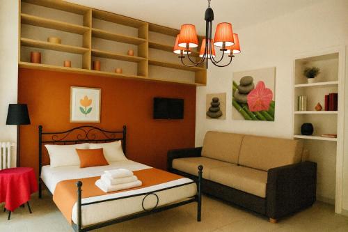 Χώρος καθιστικού στο REALE COLOSSEO TREVI HOME - private garden