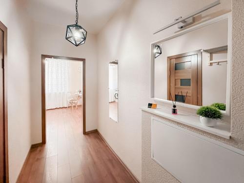 Koupelna v ubytování Жилой комплекс Ирина