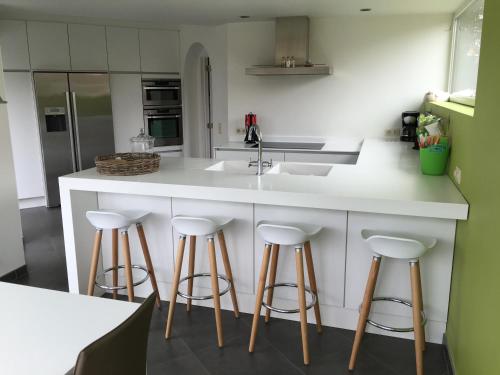 Dapur atau dapur kecil di Cottage Fleuri