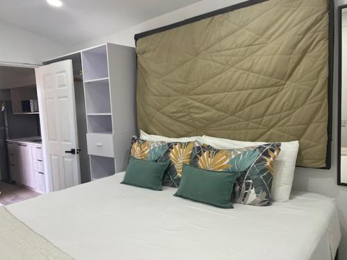 Un pat sau paturi într-o cameră la Puerta Negra