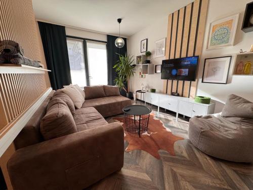 Μια τηλεόραση ή/και κέντρο ψυχαγωγίας στο Bylinkový Apartmán