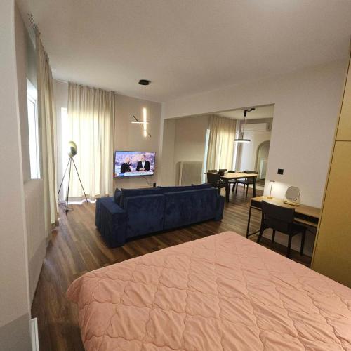 Postel nebo postele na pokoji v ubytování AETHER-Living Apartments