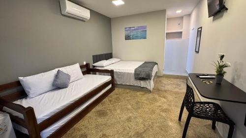 Ένα ή περισσότερα κρεβάτια σε δωμάτιο στο Êxito Loft