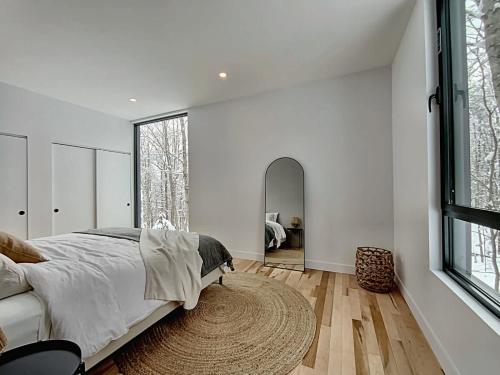 Postel nebo postele na pokoji v ubytování Chalet Black Box