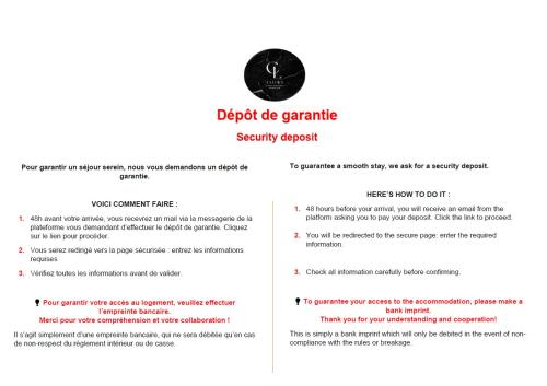 a screenshot of a document with the textdraft be generate security expert at Le Sicile -Appartement agréable à Lespignan in Lespignan