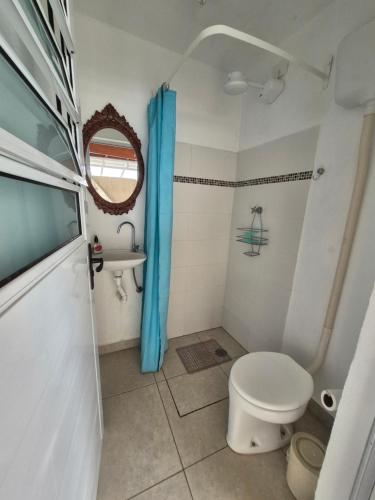 Koupelna v ubytování Chalé de Sampa