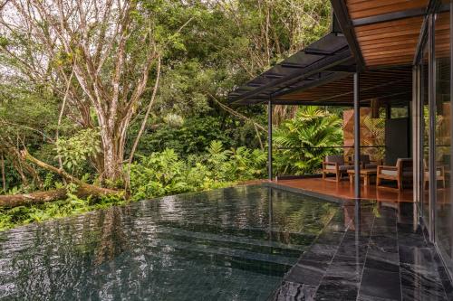 Bazén v ubytování Noah's Forest Hotel by Tifakara nebo v jeho okolí