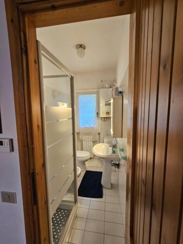 Koupelna v ubytování Chalet Erminia