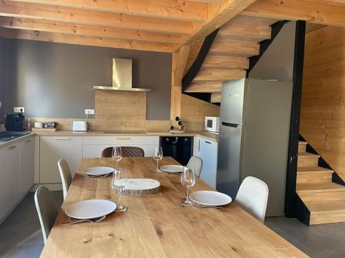 Η κουζίνα ή μικρή κουζίνα στο Ô Chalet