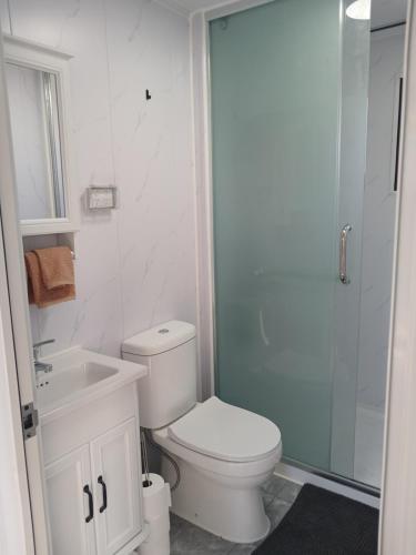 Ванная комната в Mackenzie Motels