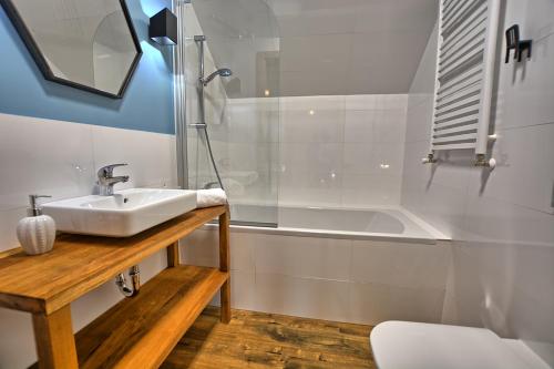 Koupelna v ubytování Tabaszówka