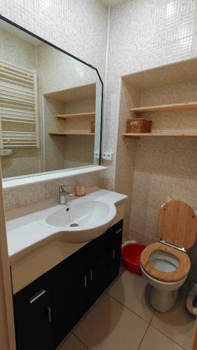 Koupelna v ubytování Maison Brunet