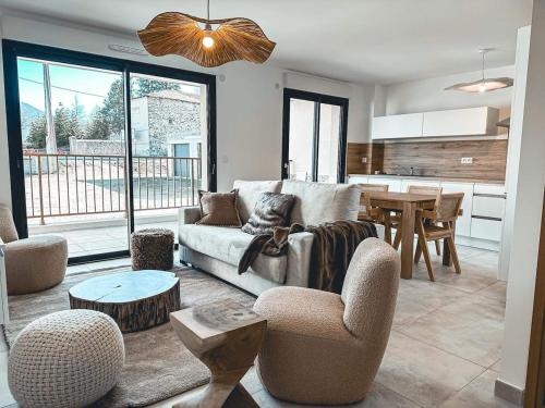 Appartement neuf avec jardin 6pers