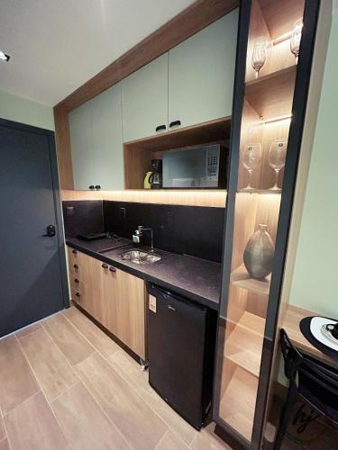 Kuchyň nebo kuchyňský kout v ubytování Mares 403