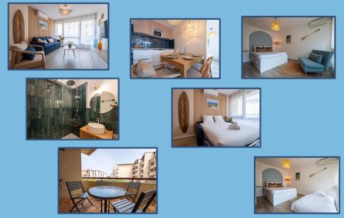 Postel nebo postele na pokoji v ubytování Le Sable Doré - Piscine et parking