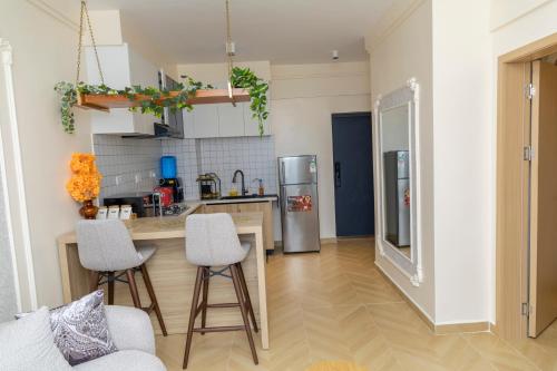 Kuchyň nebo kuchyňský kout v ubytování ADASHA Homes