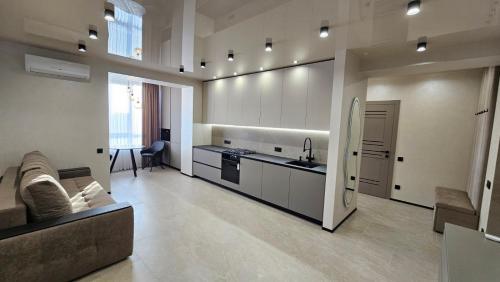 Köök või kööginurk majutusasutuses 1к Елегантний люкс