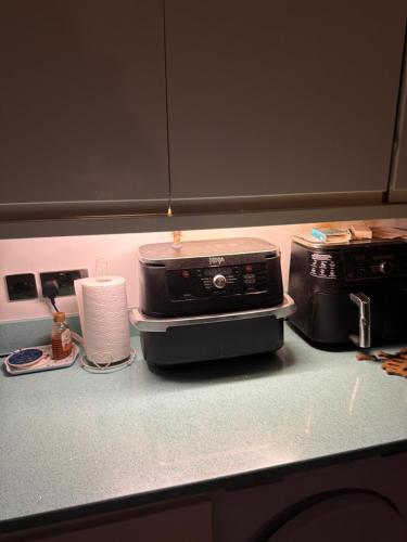 Kuchyň nebo kuchyňský kout v ubytování Contractor rooms