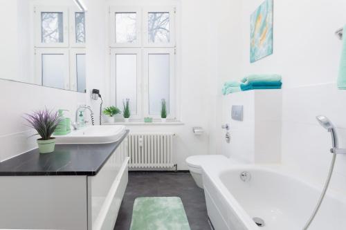 Koupelna v ubytování Villa Falkensee - Berlin West Design Boutique Apartments Ferienwohnung