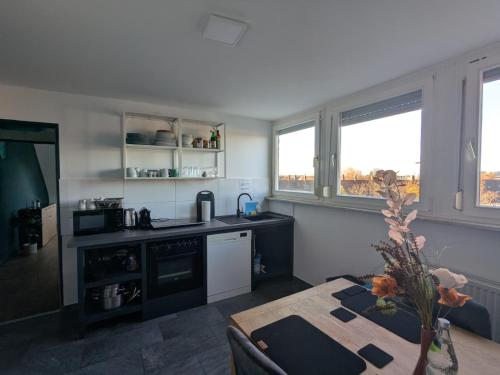 Kuchyň nebo kuchyňský kout v ubytování Urban Central